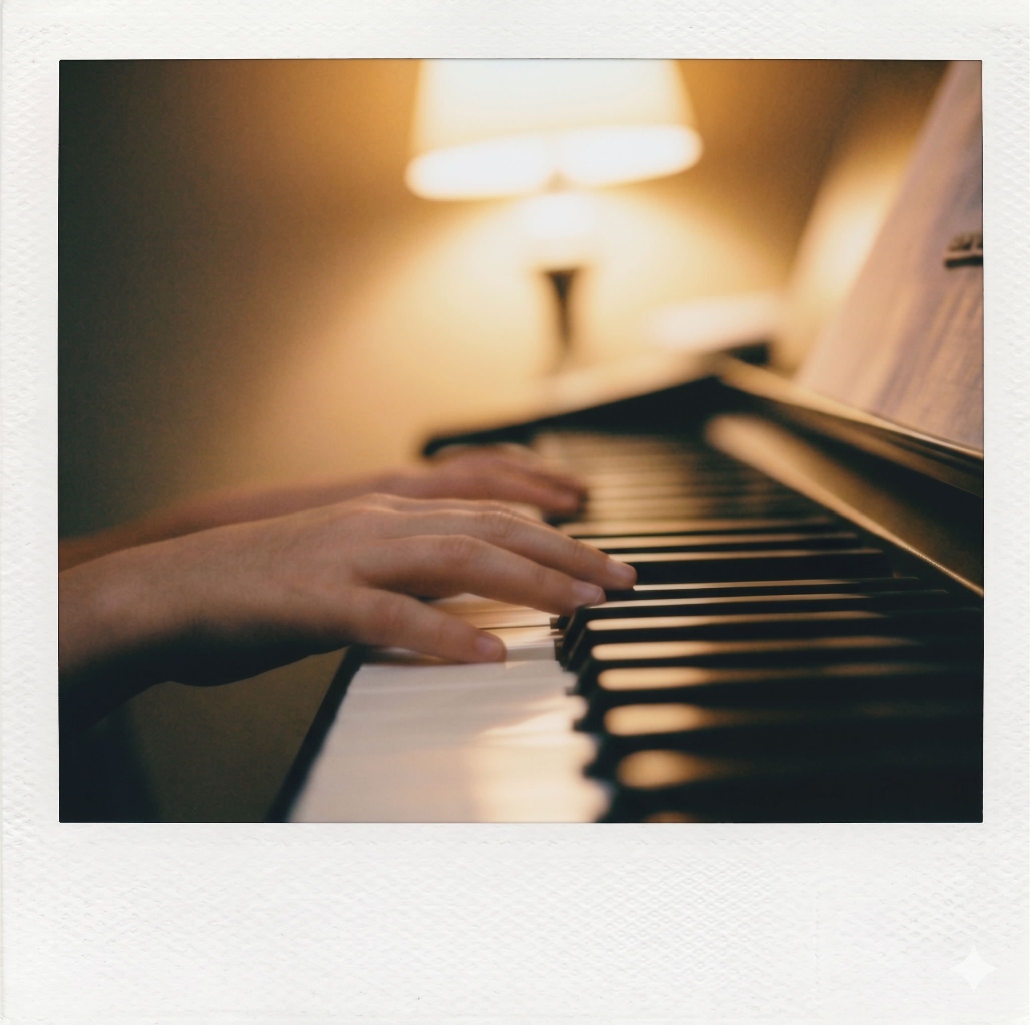 Young hands at the piano